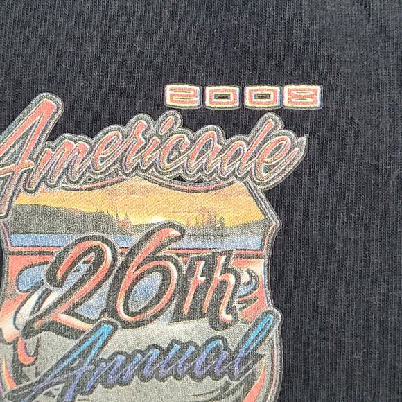 2008 Americade Biker Shirt Medium 20x26 Lake-George New-York - Picture 10 of 15